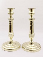 French brass candlesticks