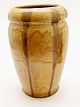 Brun glaseret dansk keramik gulv vase