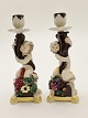 German porcelain candlesticks