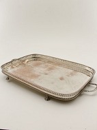 English gallery tray Silver on copper