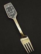 A. Michelsen gold plated sterling silver Christmas fork 1973