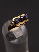 14 carat gold ring  with 3 topases