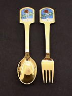 Christmas spoon and fork 1977