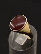 14 carat gold ring  with carnelian