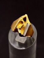 Lapponia ring 14k gold with platinum