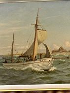 Chr. Blache (1838-1920) marine painting
