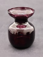 Holmegaard dark red hyacinth glass