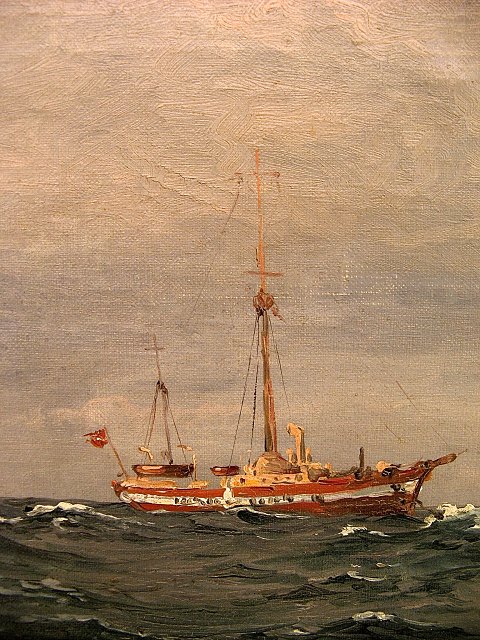 Christian Benjamin-Olsen  marine painting sold
