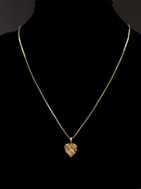 14 karat gold  with heart pendant Lapponia sold