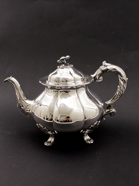 Three tower silver teapot sold