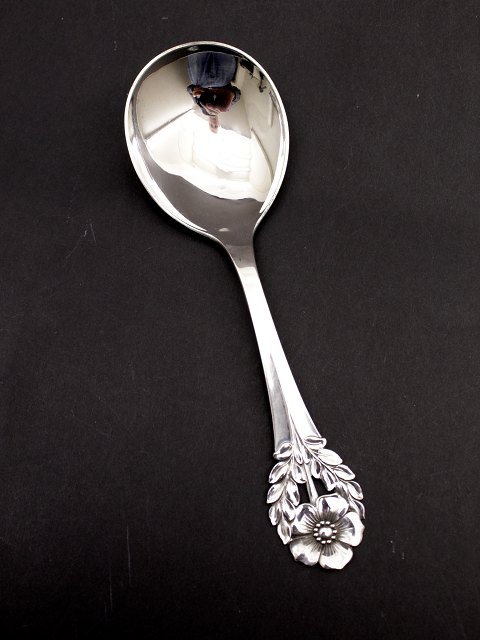 Three tower silver serving spoon
