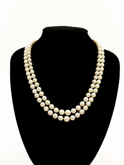 Pearl double necklace sold