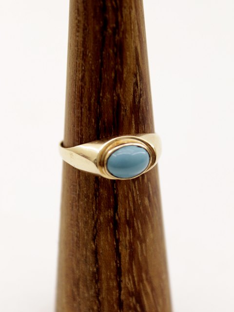 14ct gold ring  with turquoise sold