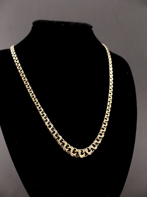 14 karat gold bismarck necklace 
sold