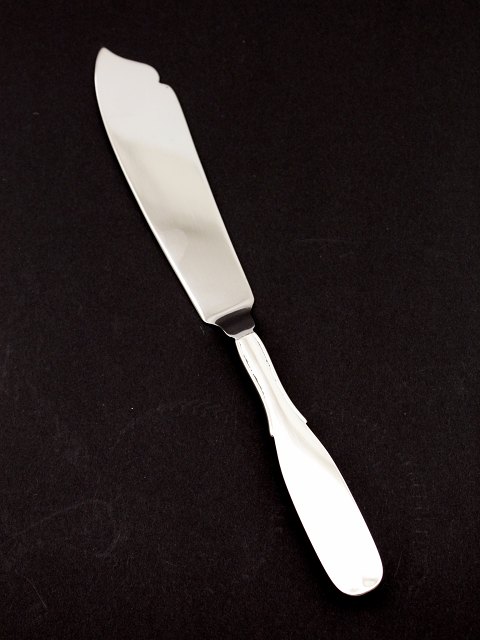 Kagekniv L. 27 cm. sølv og stål