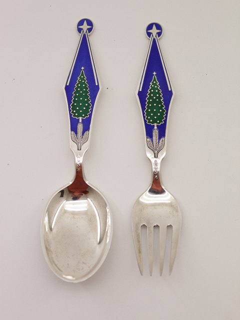 A Michelsen Christmas spoon / Fork sold