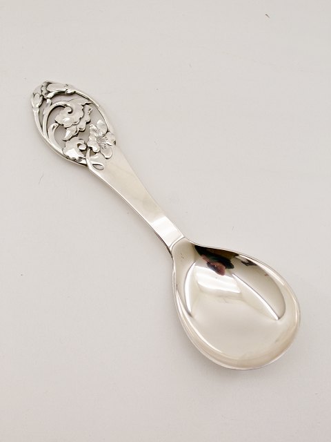 Silver heavy serving spoon