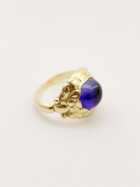 Georg Jensen 18 karate gold ring  with sapphire