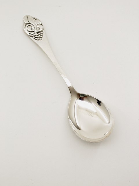 Hammered silver serving spoon sold