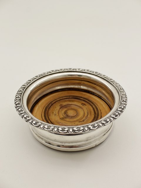 Silver-plated wine coaster