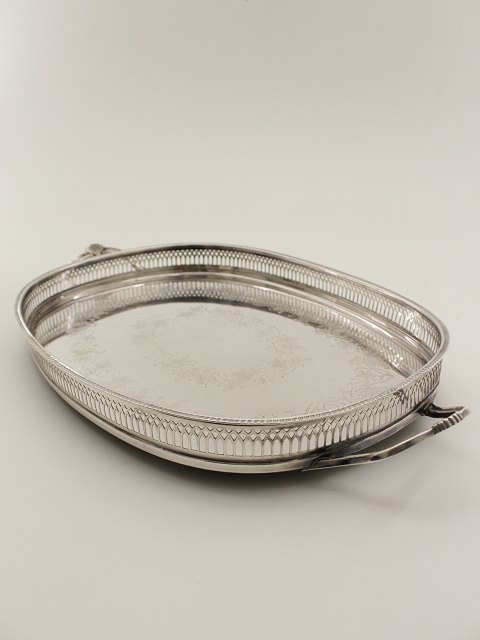 Silver plated English gallery tray