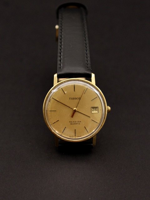 Tissot vintage 14 carat gold watch  seastar quartz
