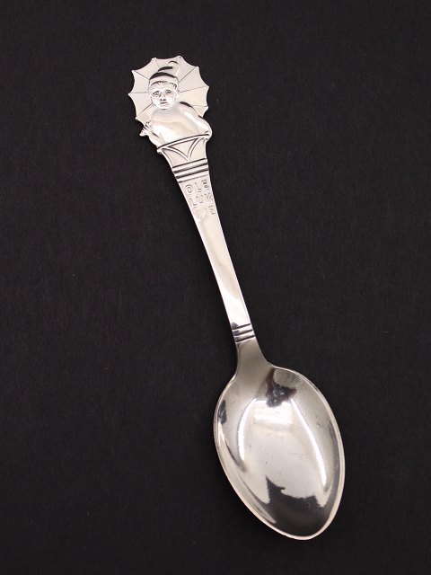 Silver children spoon 14.5 cm. "Ole Lukøje"