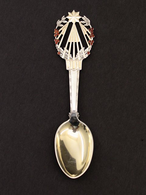 Michelsen Christmas spoon 1922 sterling silver with enamel