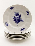 Royal Copenhagen blå blomst kantet  tallerken 10/8550
