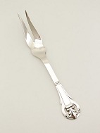 Håndsmedet tretårnet sølv stege gaffel