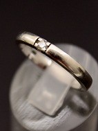 14 karat hvidguld ring