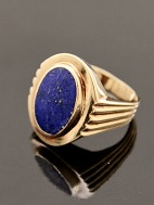 14 karat guld ring med lapis lazuli