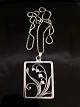 Art Deco sterling silver pendant