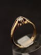 14 carat gold ring  with a diamond