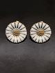 Daisy gold plated sterling silver Georg Jensen earrings