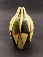 Keramik vase 25 cm flot dekoreret