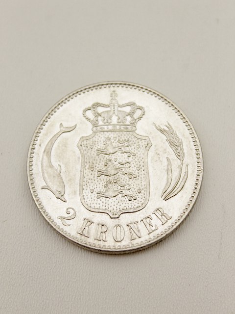 Sølv 2 krone Christian X 1915