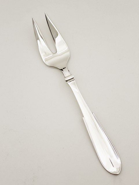 Hans Hansen sterling sølv stege gaffel arvesølv nr.1