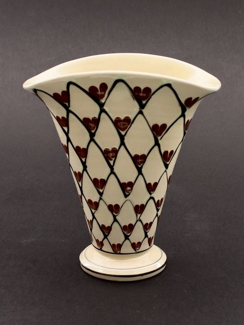 H A Kähler oval keramik vase
