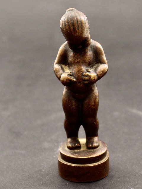 Sv. Lindhart bronce figur