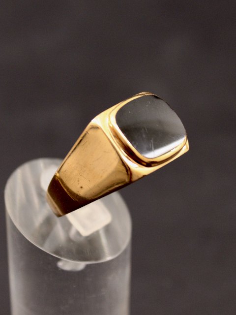 8 karat guld ring  med onyx