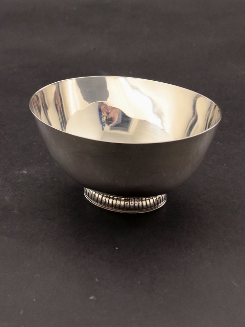 Oval sterling silver bowl