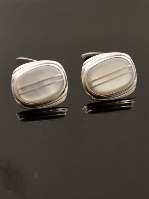 Cufflinks 830 silver and mother-of-pearl