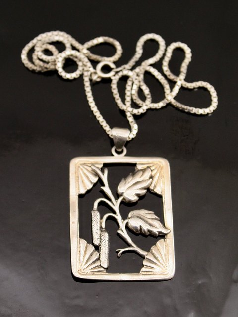 Art Deco sterling silver pendant